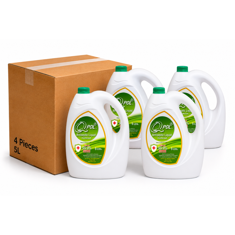 QPOL Antiseptic Liquid 5L (Pack of 4)